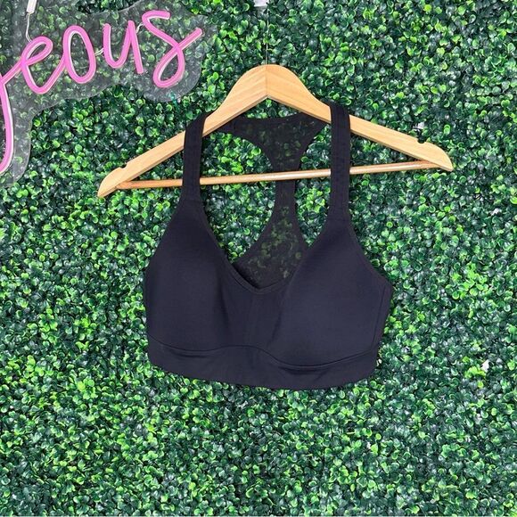 Lululemon Speed Up Bra Sz 8 C/D Active Sports Molded Black - Picture 1 of 6